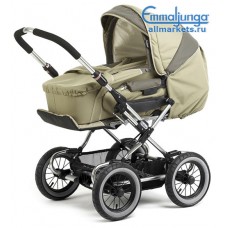 СПАЛЬНАЯ КОЛЯСКА EMMALJUNGA sport combi jungle С ПРОГУЛОЧНЫМ БЛОКОМ