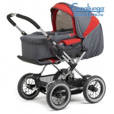 СПАЛЬНАЯ КОЛЯСКА EMMALJUNGA sport combi racing red С ПРОГУЛОЧНЫМ БЛОКОМ