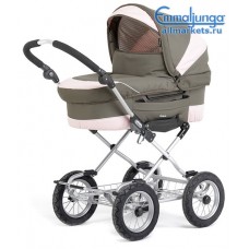СПАЛЬНАЯ КОЛЯСКА EMMALJUNGA smart duo combi jungle pink С ПРОГУЛОЧНЫМ БЛОКОМ