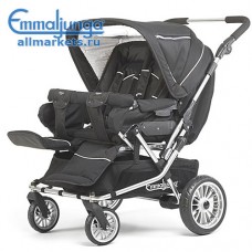 ПРОГУЛОЧНАЯ КОЛЯСКА ДЛЯ ДВОЙНИ EMMALUNGA twin cerox black