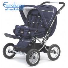 ПРОГУЛОЧНАЯ КОЛЯСКА ДЛЯ ДВОЙНИ EMMALJUNGA twin cerox navy ПРОГУЛОЧНАЯ КОЛЯСКА ДЛЯ ДВОЙНИ EMMALJUNGA twin cerox navy