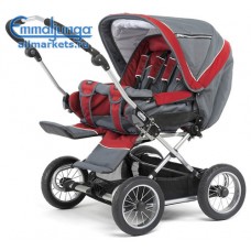 ПРОГУЛОЧНАЯ КОЛЯСКА ДЛЯ ДВОЙНИ EMMALJUNGA twin city cross racing red