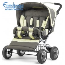 ПРОГУЛОЧНАЯ КОЛЯСКА ДЛЯ ДВОЙНИ EMMALJUNGA twin scooter jungle lime