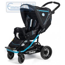 Прогулочная коляска Emmaljunga Scooter S PP Black Blue
