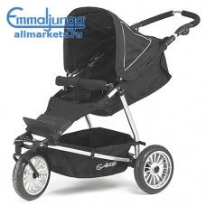 ТРЕХКОЛЕСНАЯ ПРОГУЛОЧНАЯ КОЛЯСКА EMMALJUNGA CANGAROO BLACK