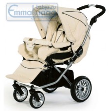 Прогулочная коляска Emmaljunga Nitro City Creme Leatherette