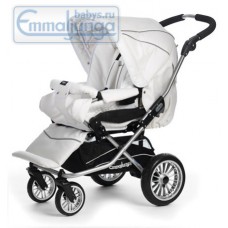 Прогулочная коляска Emmaljunga Nitro City White Leatherette