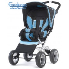 Прогулочная коляска Emmaljunga scooter carbon blue